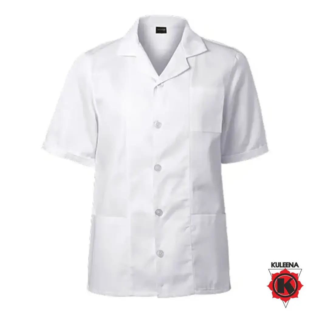 White Cloth Lab Coat - S