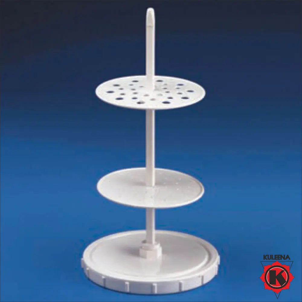 Polylab Pipette Stand, Vertical, for 28 Pipettes