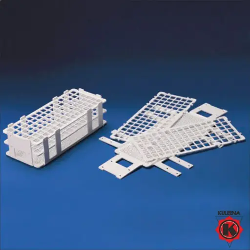 [KE02-77904] Polylab Plastic Test Tube Stand, Wire Pattern, 25mm x 24 Holes