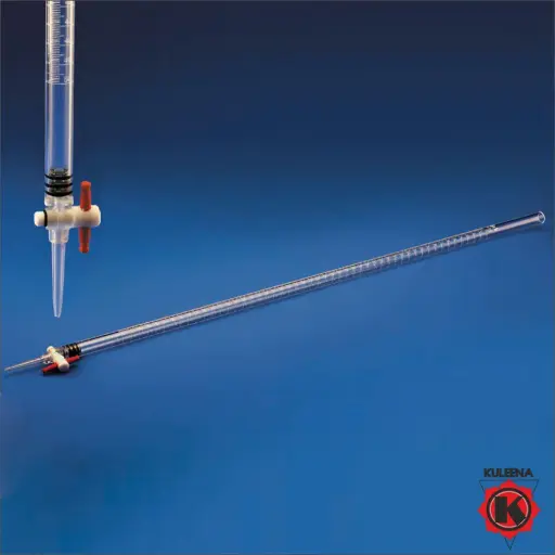 [KE02-11502] Polylab Burette PTFE Stopcock, Acrylic - 50ml